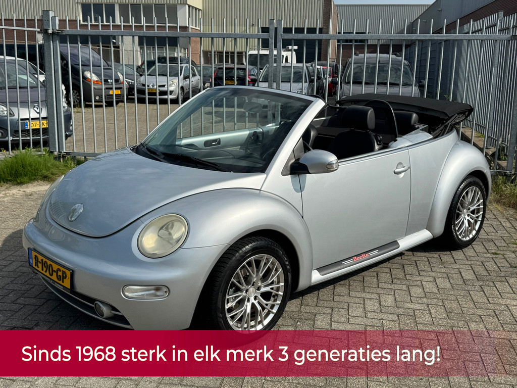 Volkswagen New Beetle Cabriolet 1.6 Turijn Comfort! Leer l Elek cabriokap l Airco l Elek pakket l LMV l Afneem trekhaak l TOPSTAAT 45716565-0.jpg | Autobedrijf van Susteren & Zn